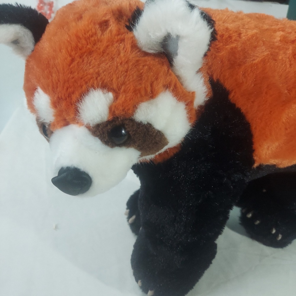 Melissa & Doug Red Panda Lifelike Standing Plush Stuffed Animal Orange Black